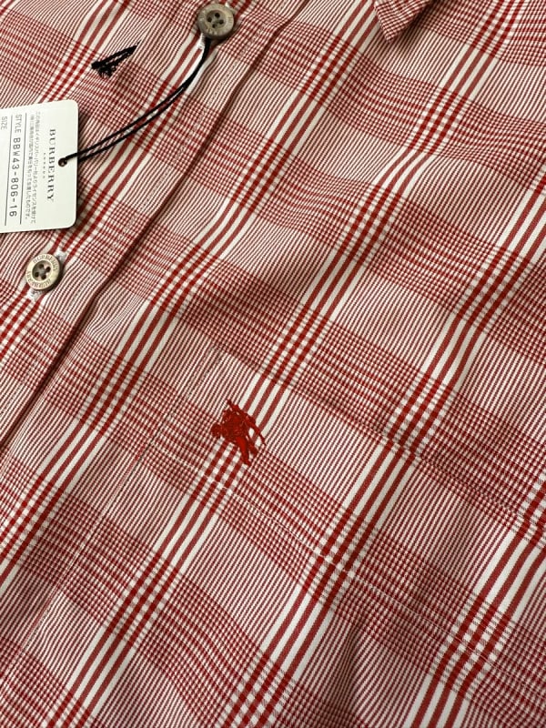 Burberry London Long Sleeve Check Shirt New