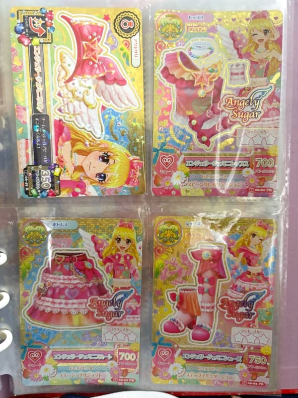 Aikatsu Card Angelique Sugar Set Of 4