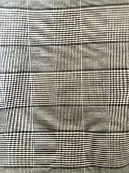 Checkered Half-Zip Shirt Gray Casual