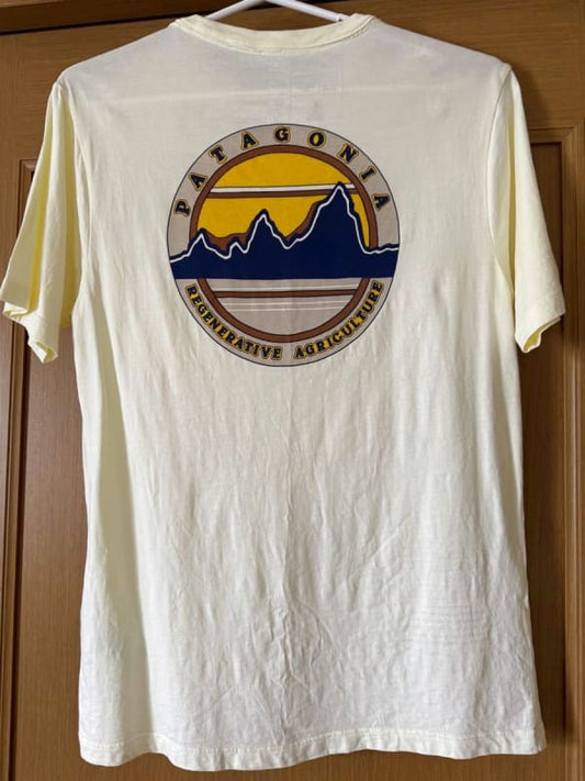 Patagonia Logo Pocket T-Shirt Yellow