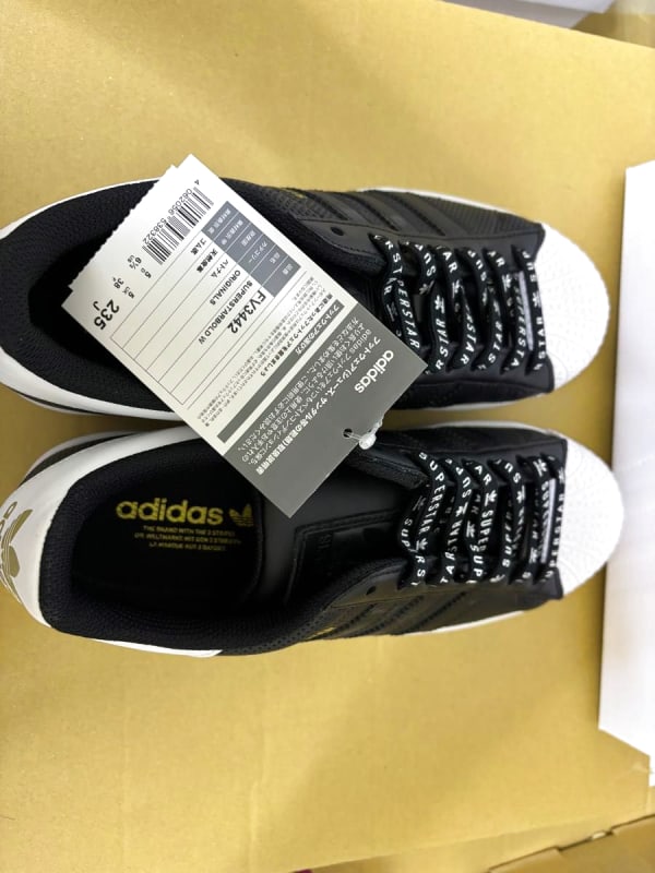 Adidas Superstar Sneakers 23.5cm Black