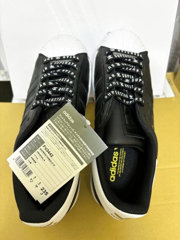 Adidas Superstar Sneakers 23.5cm Black