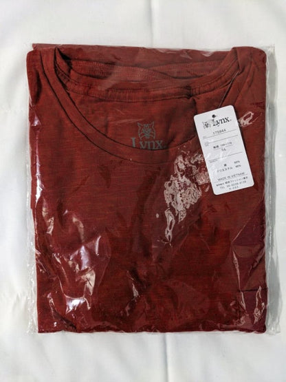 T-Shirt 3L Short Sleeve Red XXL New