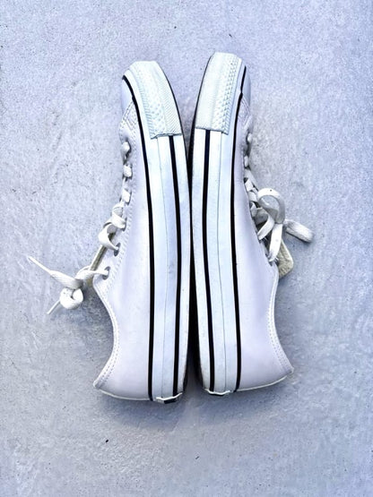 White Leather Converse All Star Low Cut 26.5cm