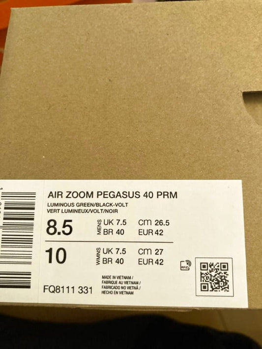 Nike Pegasus 40 PRM 26.5cm Running Shoes New