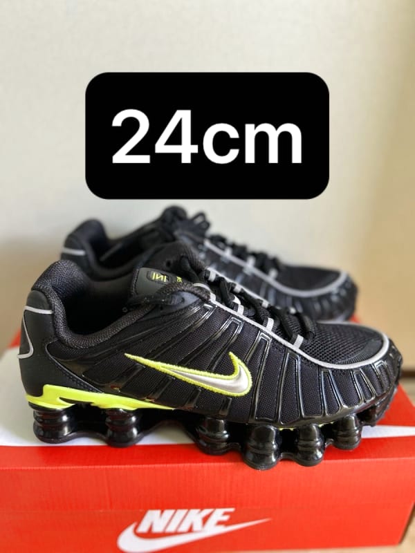 Nike Shox TL Black Dynamic Yellow 24cm New