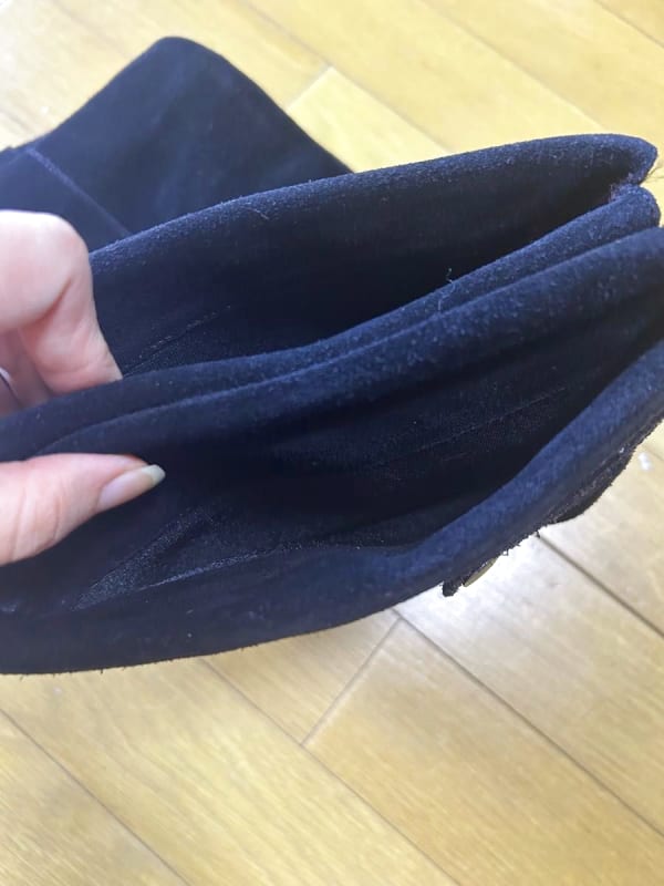 Long Suede Boots Black