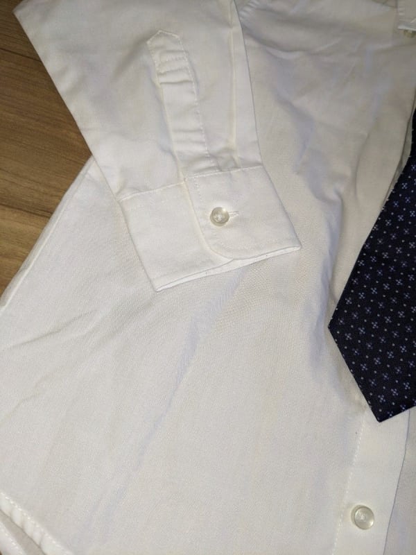 Kids White Shirt with Tie and Vest 110cm Formal