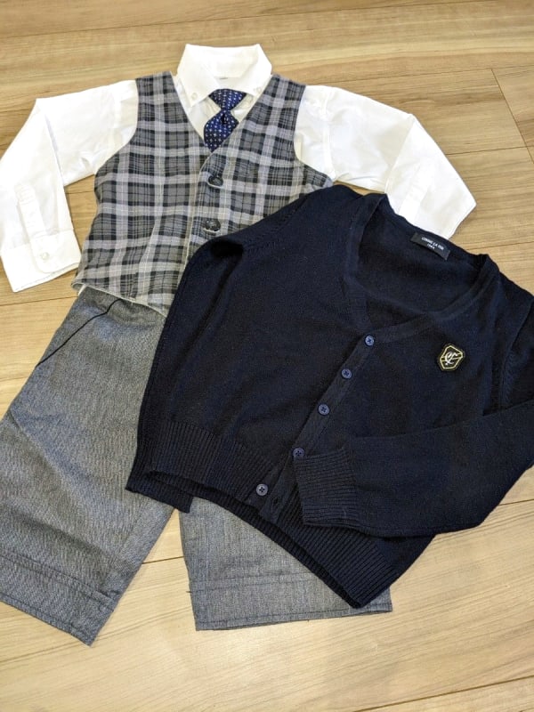 Kids White Shirt with Tie and Vest 110cm Formal