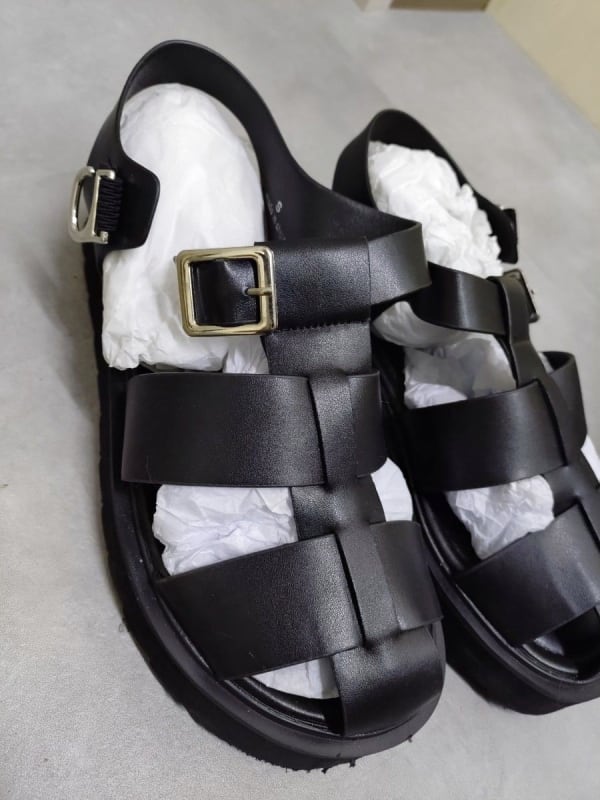 NANO Universe Men's Lightweight Gurkha Sandals Size S 25.5cm