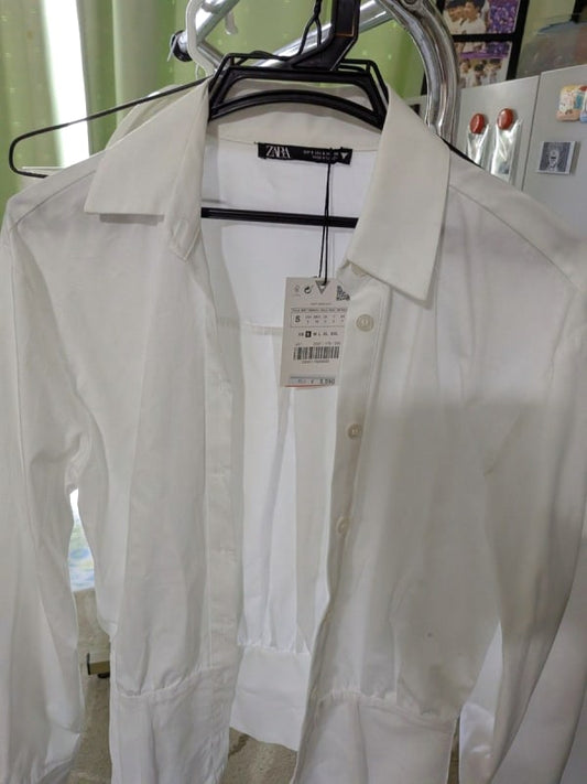 Zara White Shirt S Size Unused