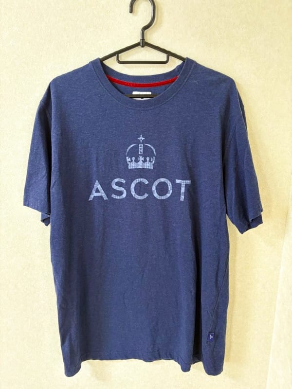 ASCOT Navy T-Shirt M Size Crown Design