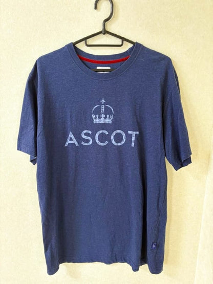 ASCOT Navy T-Shirt M Size Crown Design