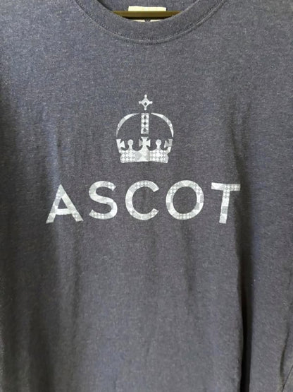 ASCOT Navy T-Shirt M Size Crown Design