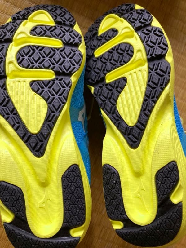 Mizuno Running Shoes Blue Yellow New