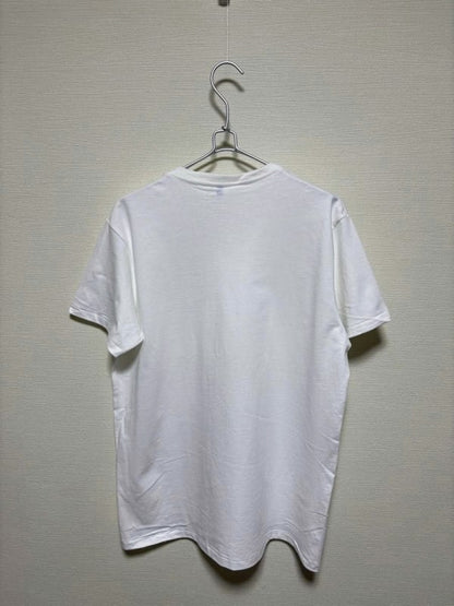 Velva Sheen V-Neck T-Shirt M White New