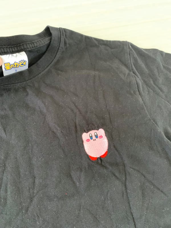 Unused Kirby T-Shirt For Boys And Girls 150cm Embroidery