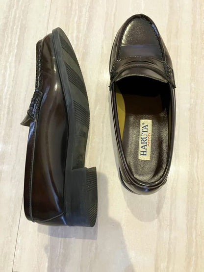 Haruta Leather Loafers Black Business Shoes