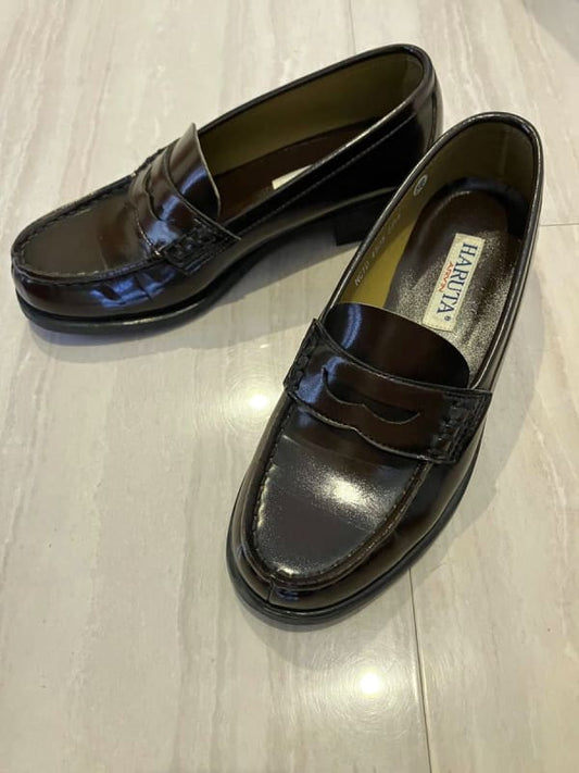 Haruta Leather Loafers Black Business Shoes