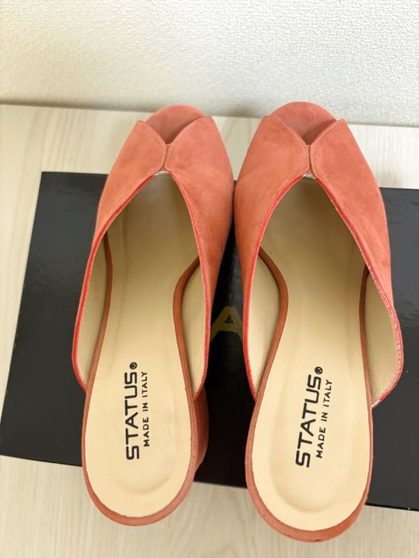 Ginza Kanematsu Status Made In Italy Suede Mules Pink