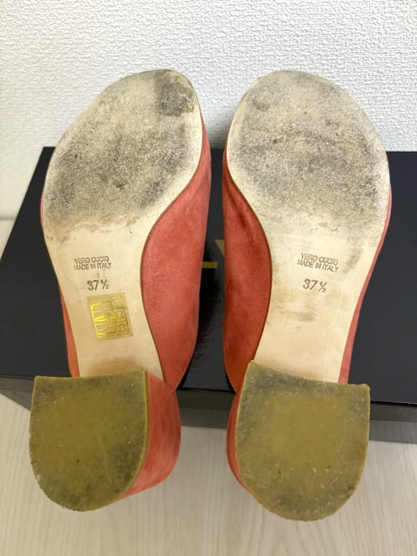Ginza Kanematsu Status Made In Italy Suede Mules Pink