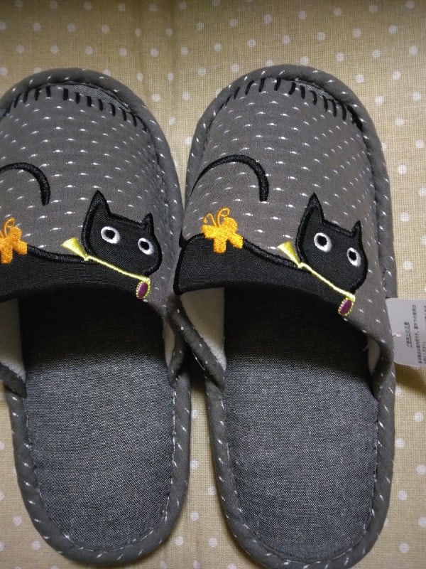 Slippers Black Cat