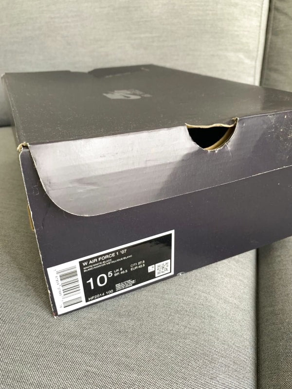 Nike Air Force One Empty Box Black 27.5cm