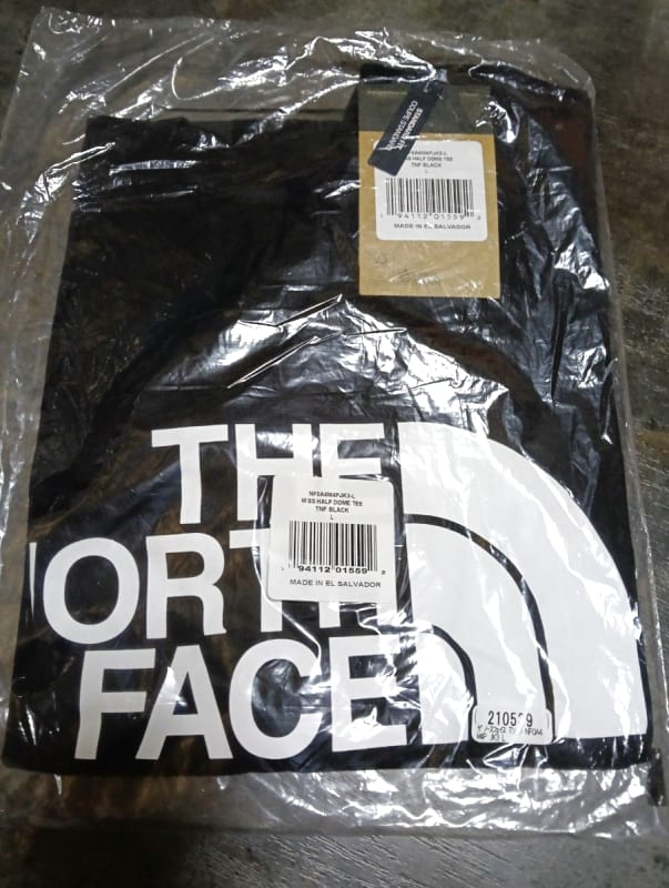 The North Face Short Sleeve T-Shirt Black L Big Logo