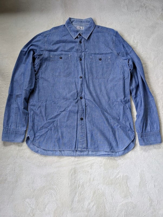 Coen XL Denim Shirt Light Blue