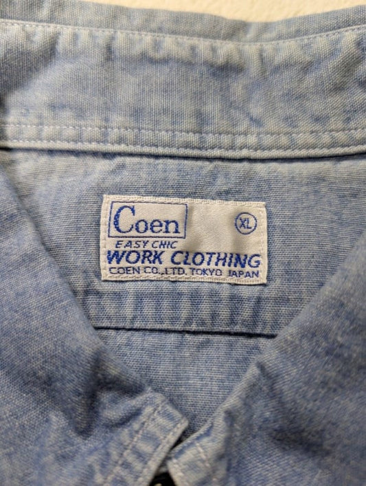 Coen XL Denim Shirt Light Blue