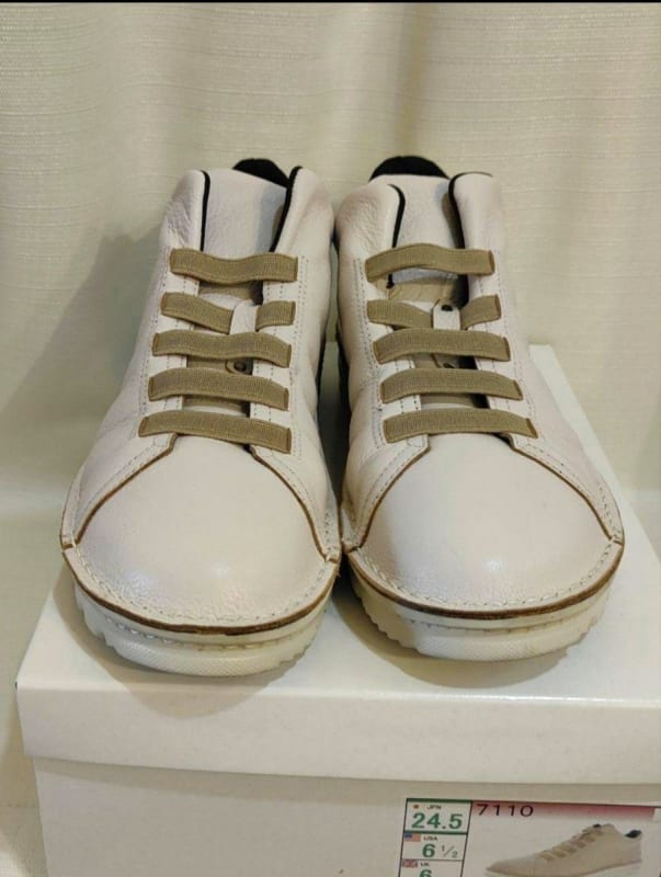 Maile Leather Sneakers Comfort Shoes 24.5cm