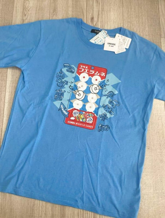 Corporate Collaboration T-Shirt Short Sleeve Unisex Coris Fueラムネ Size M
