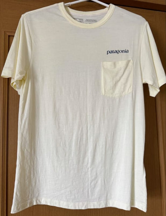 Patagonia Logo Pocket T-Shirt Yellow