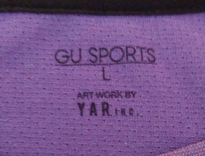 GU Sports Purple T-Shirt L Vintage