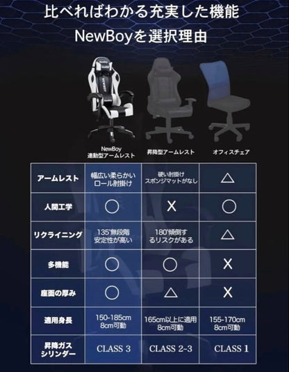 Gaming Chair With Ottoman Reclining Desk Chair