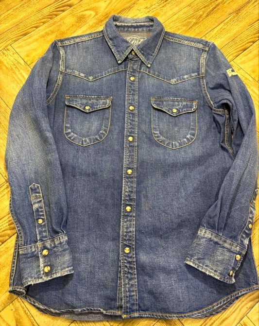TMT Damage Denim Shirts Size L
