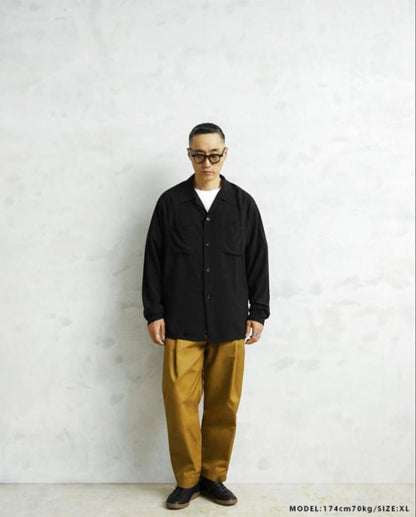 Waiper x Town Craft Rayon Open Collar Shirt