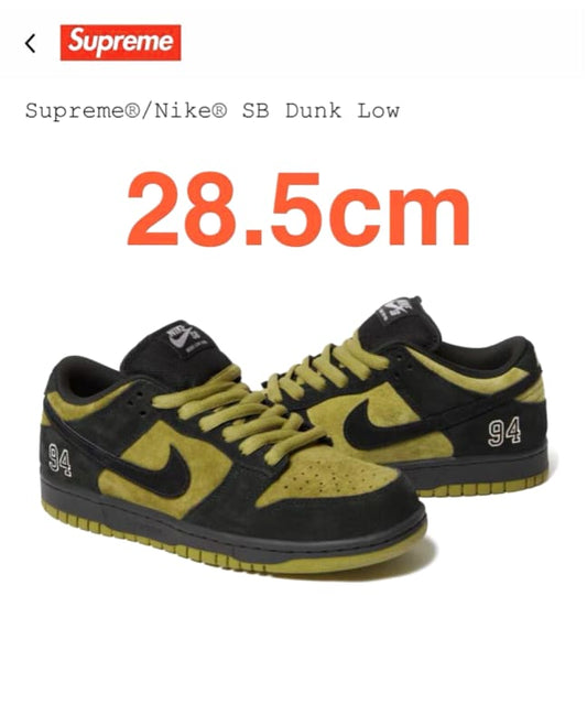 Supreme Nike SB Dunk Low Camper Green Asia Exclusive