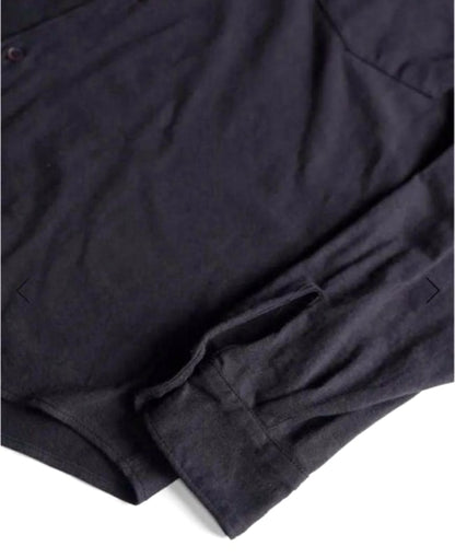 Comoli 25SS Jersey Shirt Black Size 2