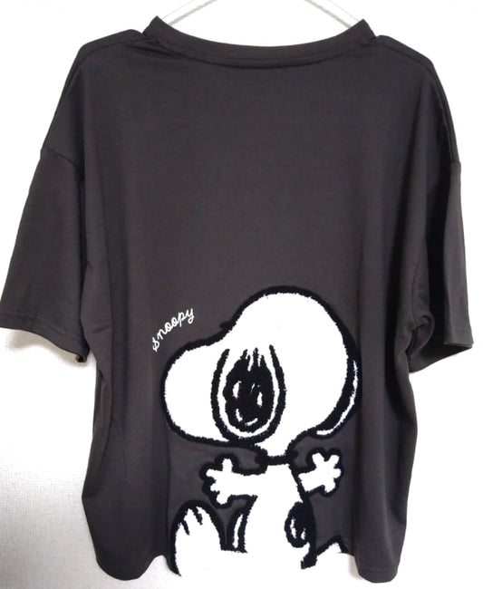 Snoopy T-Shirt Women's L Large Back Print