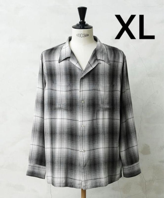 Waiper X Town Craft 60's Ombre Loop Collar Shirt XL