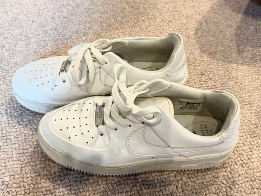 Nike Air Force 1 White Thick Sole Sneakers